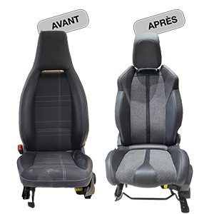Siège de voiture rénové P'tit Clou